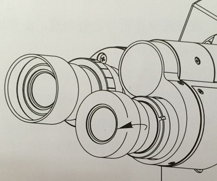 小型金相系统显微镜使用眼罩图 